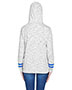 J America JA8674 Women Melange Scuba Neck Sweatshirt