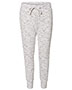 J America JA8675 Women Melange Fleece Jogger Pant