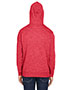 J America JA8677 Men Melange Fleece Pullover Hood