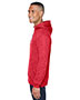 J America JA8677 Men Melange Fleece Pullover Hood