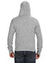J America JA8872 Men Triblend Full-Zip Fleece Hood