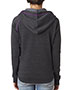 J America J8876 Women 1/2-Zip Tri-Blend Hooded Fleece