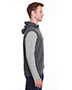 J America JA8877 Men Triblend Fleece Sleeveless Hooded Sweatshirt