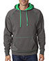 J America J8883 Adult Shadow Hooded Fleece