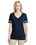 Jerzees 602WVR Women 4.5 oz. TRI-BLEND Varsity V-Neck T-Shirt