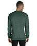 Jerzees 91MR Men Snow Heather French Terry Crewneck Sweatshirt