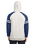 Jerzees 97CR  Unisex NuBlend Varsity Color-Block Hooded Sweatshirt