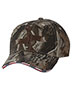 Kati LC924 Unisex Camouflage Cap with American Flag Sandwich Bill