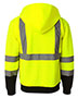 Ml Kishigo JS102-103 Men Hi-Vis Hooded Full-Zip Sweatshirt