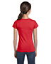 Lat 2616 Girls Fine Jersey Longer Length T-Shirt