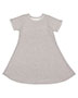 LAT 2679 Girls Harborside Mélange French Terry ' Twirl Dress