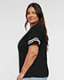 Lat 3537 Adult Football V-Neck Tee