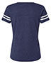 LAT 3537 Women's Football V-Neck Fine Jersey Tee