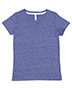 Lat 3591 Women Ladies' V-Neck Harborside Melange Jersey T-Shirt