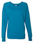 LAT 3762 Women 's Slouchy French Terry Pullover