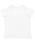 LAT 3817  Ladies' Curvy V-Neck Fine Jersey T-Shirt