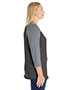 LAT 3830 Women Curvy Baseball T-Shirt
