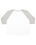 LAT 3830 Women Curvy Baseball T-Shirt