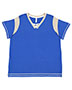 LAT 3833 Women Curvy Gameday Lace Up T-Shirt