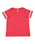 LAT 3837 Ladies Curvy Football T-Shirt