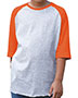 LAT 6130 Girls Youth Vintage Fine Jersey Baseball T-Shirt