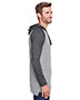 LAT 6917 Men 4.5 oz Hooded Raglan Long-Sleeve T-Shirt