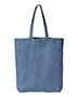 Liberty Bags 7761A Cotton Denim Gusseted Tote Bag