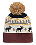 Fairisle Moose/ Brown