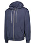 MV Sport 2349 Men Retro Heather Full-Zip Hooded Sweatshirt