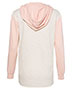 MV Sport W20145 Women ’s French Terry Hooded Pullover with Colorblocked Sleeves