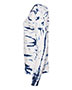 MV Sport W20173 Women's French Terry Off-the-Shoulder Tie-Dyed Sweatshirt