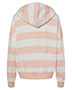 MV Sport W21721 Women's Striped Fleece Boxy Hooded Sweatshirt