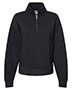 MV Sport W22713 Women 's Sueded Fleece Quarter-Zip Sweatshirt