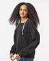 MV Sport W23101 Women's Angel Fleece Crop Hooded Sweatshirt