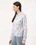 MV Sport W24105 Women's Maddie Floral Print Hooded Sweatshirt