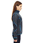 North End 78681 Women Pulse Textured Bonded Fleece Jacket With Print