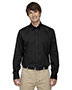 North End 87041 Men Establish Wrinkle-Resistant Cotton Blend Dobby Stripe Shirt