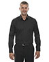 North End 88646 Men Wrinkle-Free Two-Ply 80s Cotton Taped Stripe Jacquard Shirt