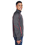 North End 88697 Men Flux Melange Bonded Fleece Jacket