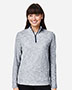 North End NE415W Women's Eclipse Jacquard Quarter-Zip Pullover