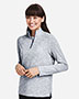 North End NE415W Women's Eclipse Jacquard Quarter-Zip Pullover