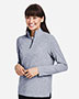 North End NE415W Women's Eclipse Jacquard Quarter-Zip Pullover
