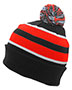 Pacific Headwear 641K Knit Fold Over Pom-Pom Beanie