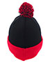 Pacific Headwear 641K Knit Fold Over Pom-Pom Beanie