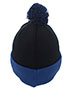 Pacific Headwear 641K Knit Fold Over Pom-Pom Beanie
