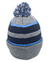 Pacific Headwear 641K  Knit Fold Over Pom-Pom Beanie