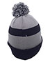 Pacific Headwear 641K  Knit Fold Over Pom-Pom Beanie