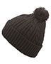 Pacific Headwear 643K  Cable Knit Pom-Pom Beanie