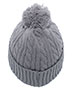 Pacific Headwear 643K  Cable Knit Pom-Pom Beanie