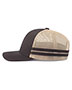 Pacific Headwear P115  Low-Profile Stripe Trucker Cap